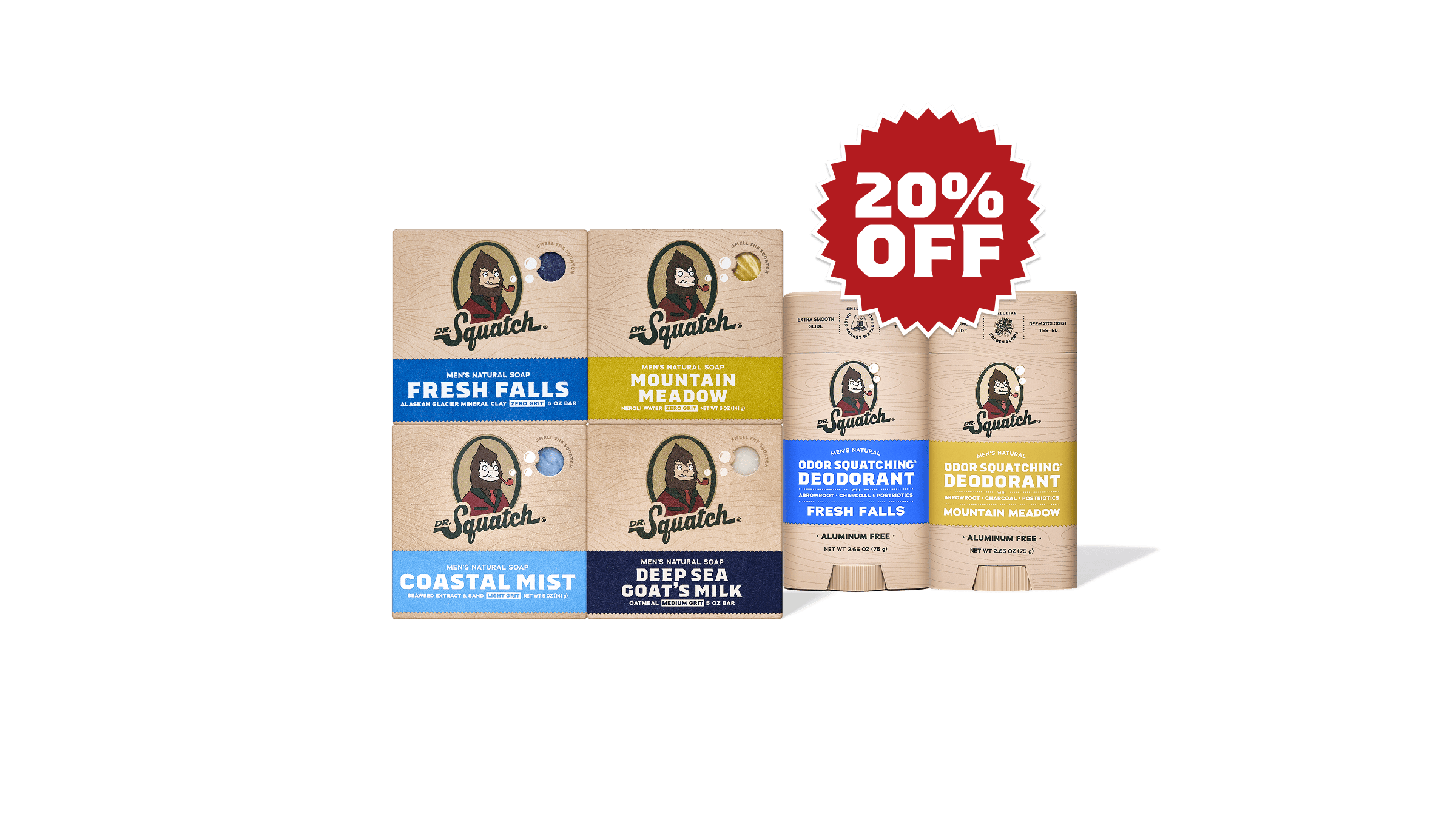 Dr. Squatch Soap Max Defense Pack