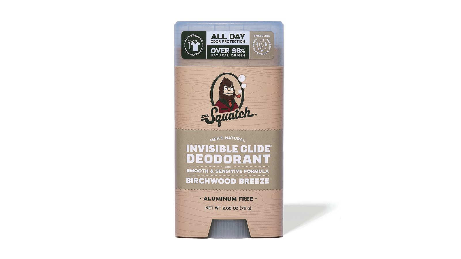 Dr. Squatch Soap Birchwood Breeze Invisible Glide Deodorant