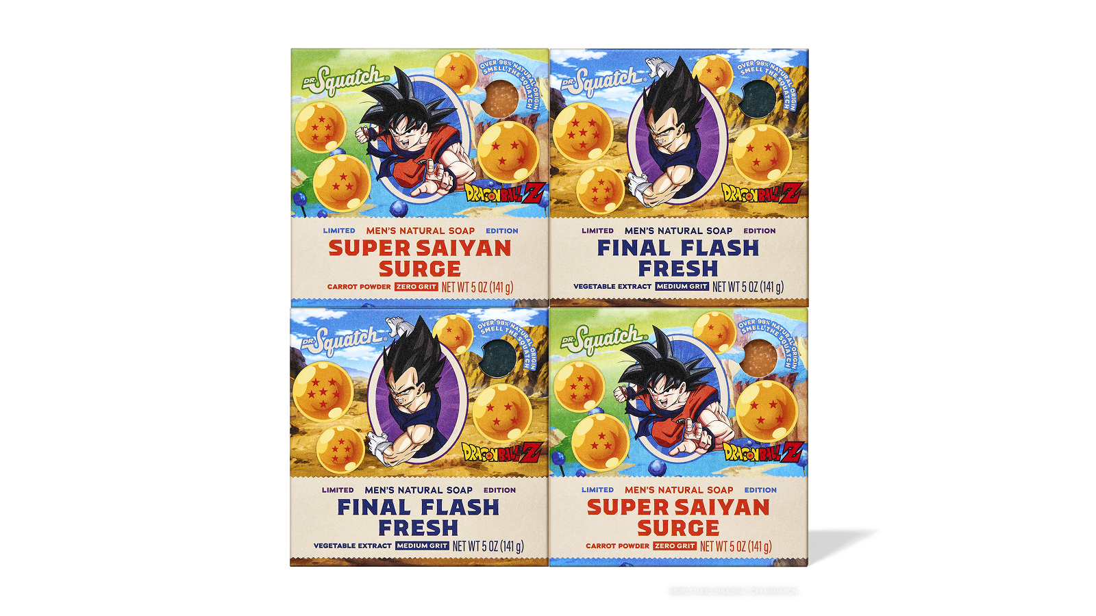 Dr. Squatch Soap Dragon Ball Z 4-Pack