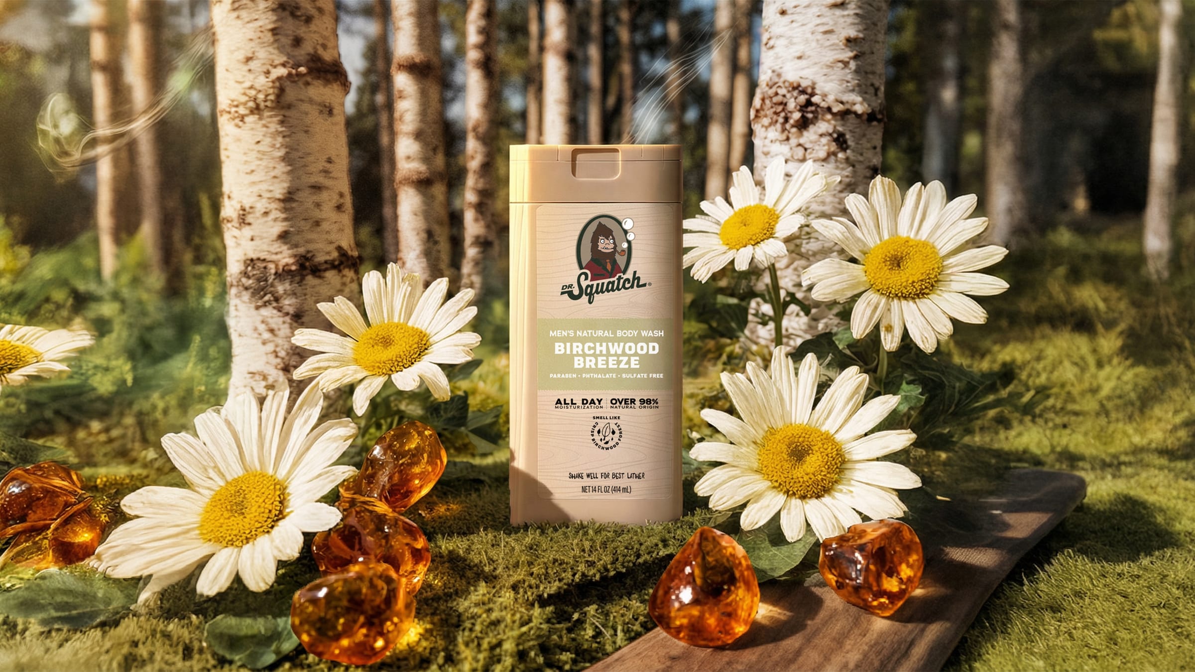 Dr. Squatch Soap 14 oz Birchwood Breeze Body Wash - Image 2