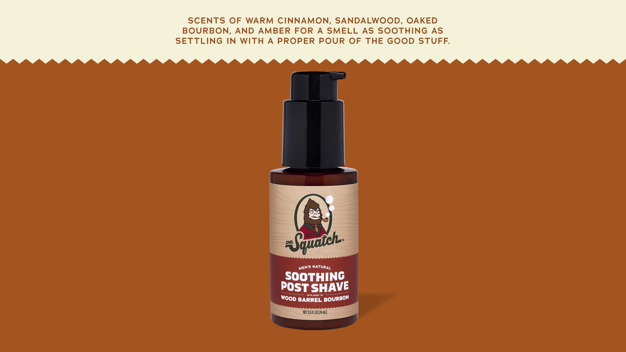 Dr. Squatch Soap Soothing Post Shave Wood Barrel Bourbon - Image 3