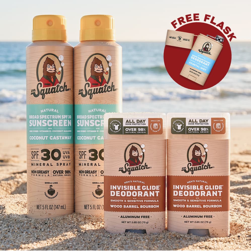 Dr. Squatch Soap Festival Set + FREE Deo Flask