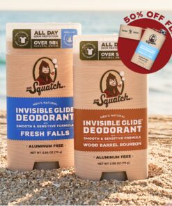 Dr. Squatch Soap 2-Pack Glide + Deo Flask
