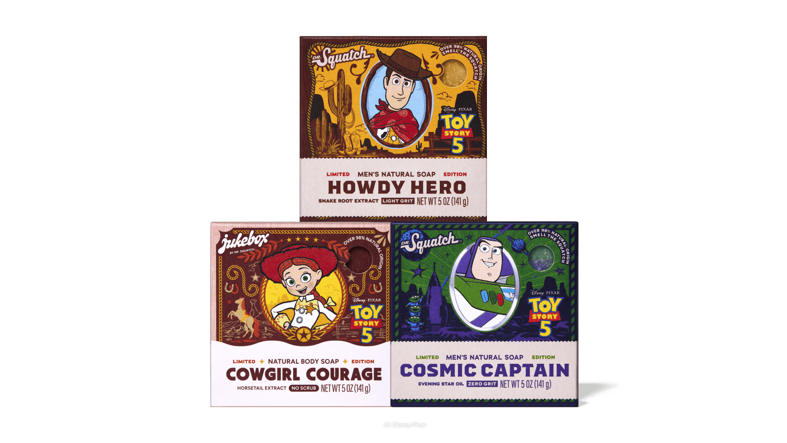Dr. Squatch Soap Toy Story 5 Trio