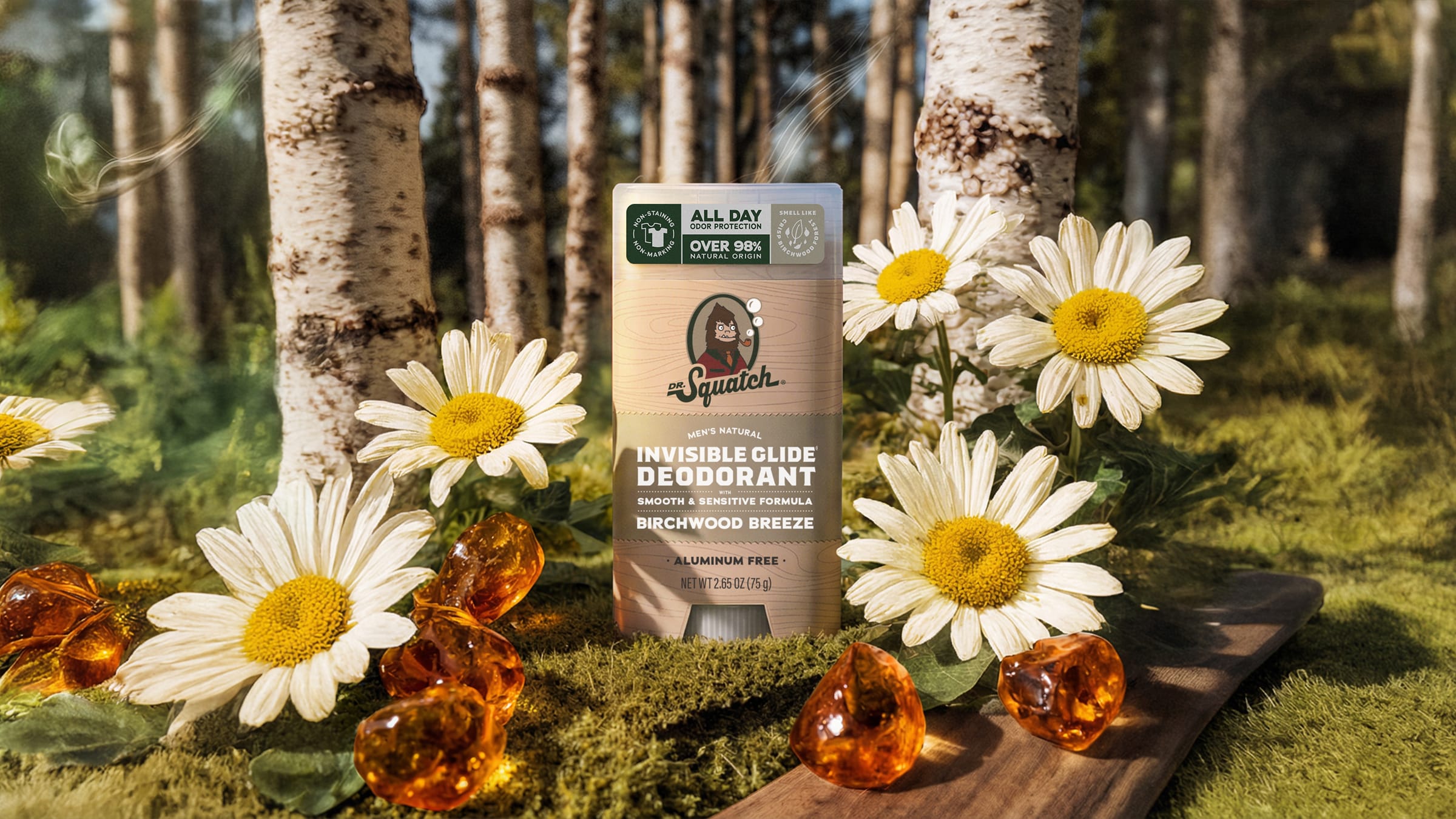 Dr. Squatch Soap Birchwood Breeze Invisible Glide Deodorant - Image 2