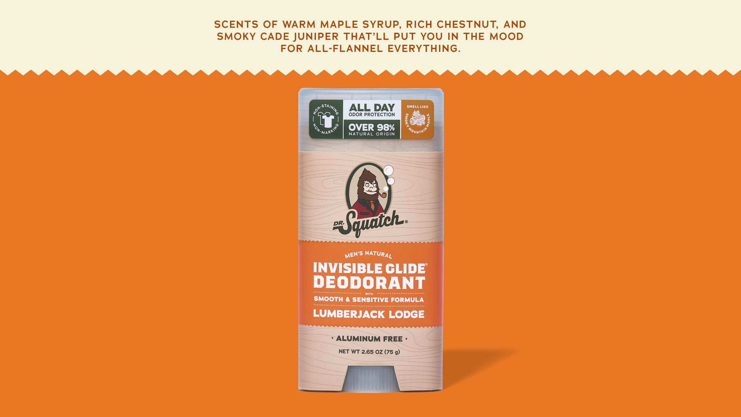 Dr. Squatch Soap Lumberjack Lodge Invisible Glide Deodorant - Image 5